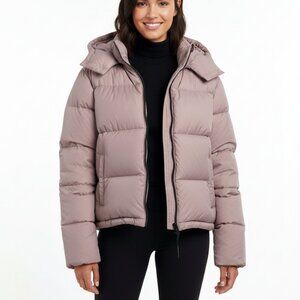 Aritzia TNA The Super Puff Shorty Women Premium Goose Down Winter Jacket Pink(M)